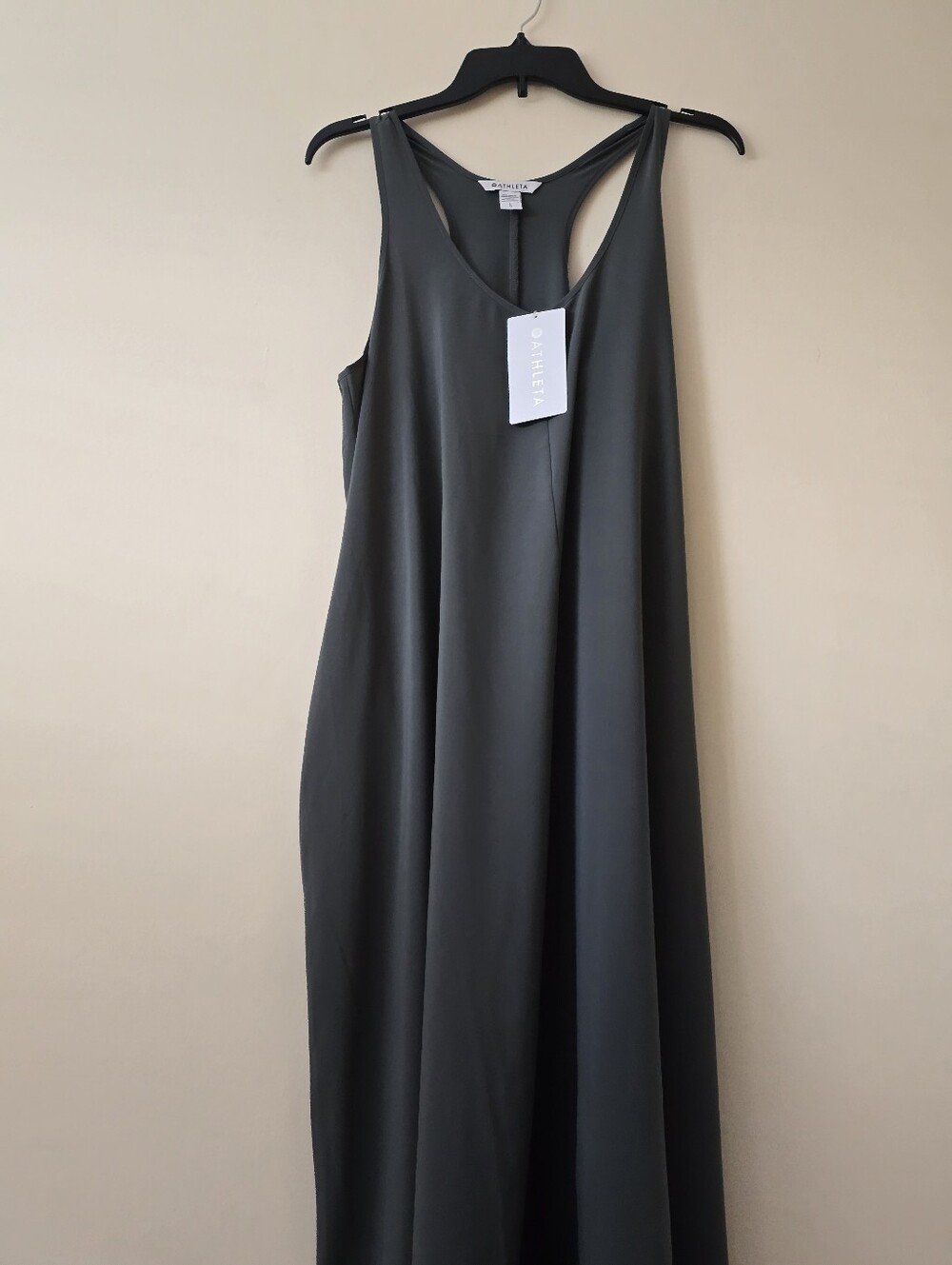 NWT Atleta Presidio Bali Green Racerback Maxi Dress SzL UPF 50+